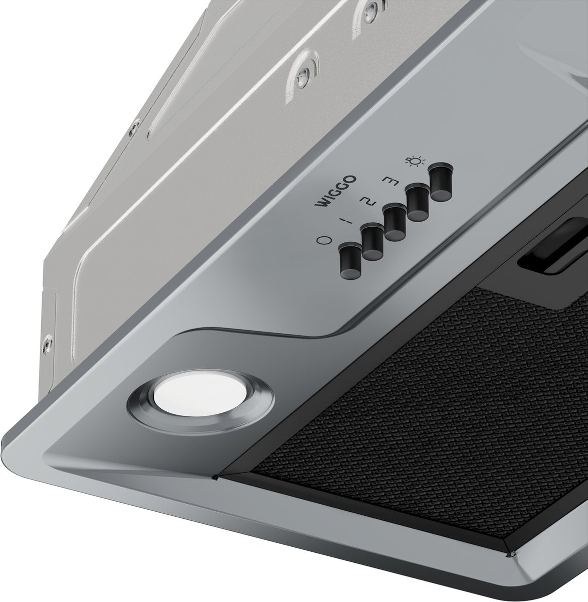 Wiggo WE-E573R(GB) - Inbouw Afzuigkap - 60 cm - Grijs