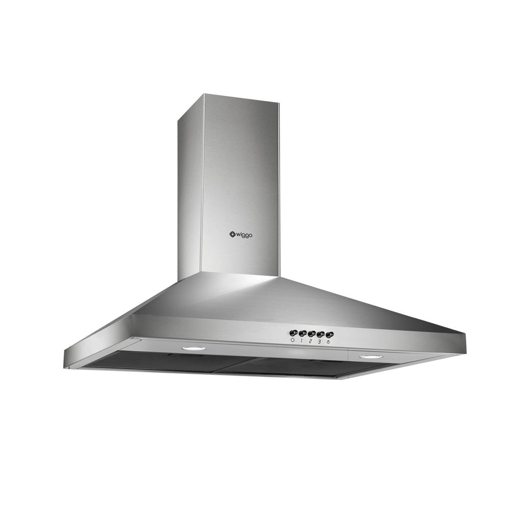 Wiggo WE-E643R(XB) Wandschouw Afzuigkap - 60 cm - Roestvrijstaal
