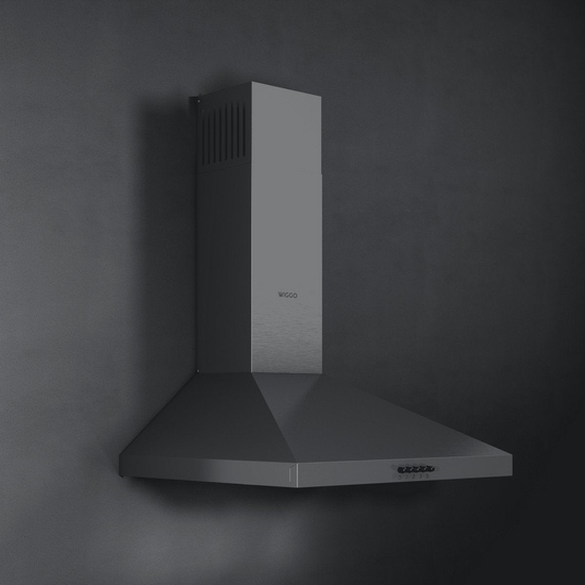 Wiggo WE‑D530P(X) Wandschouw Afzuigkap - 50 cm - Roestvrijstaal