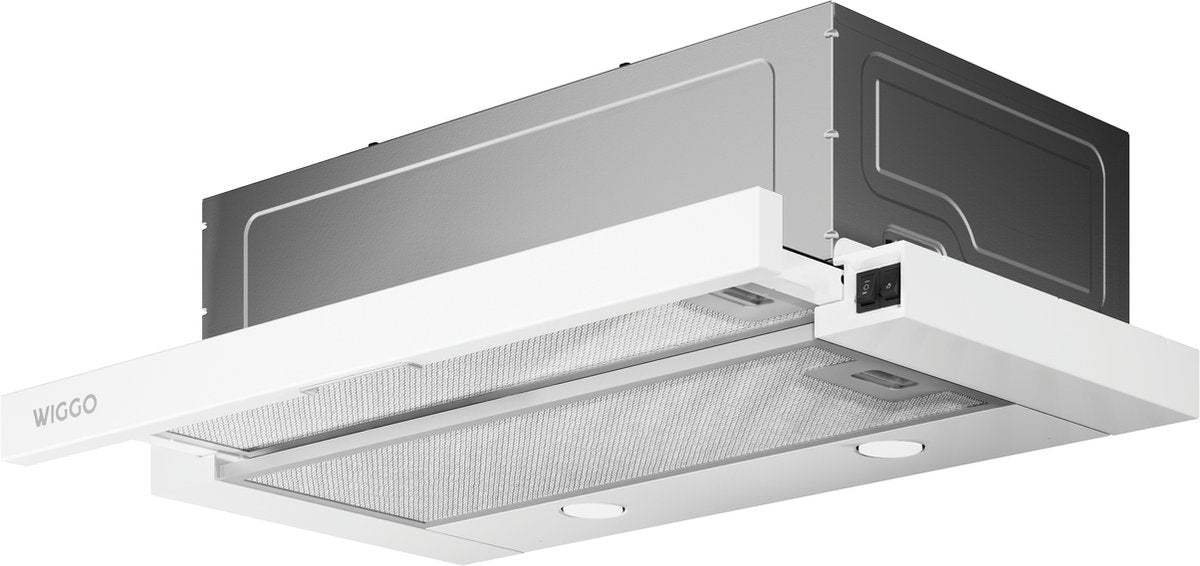 Wiggo WE-E632ER(W) - Vlakscherm Afzuigkap - 60 cm - Wit