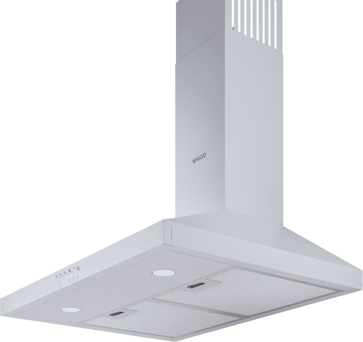 Wiggo WE-A630P(W) – Wandschouw Afzuigkap 60 cm – Wit – 680 m³/h – LED Verlichting – Energieklasse A – 5 jaar garantie