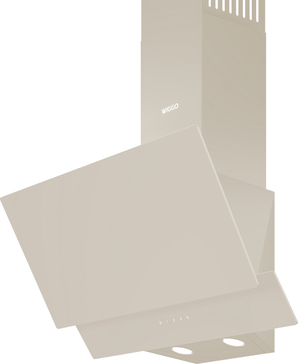 Wiggo WE-A942G(C) Schuine Afzuigkap - 90 cm - Creme