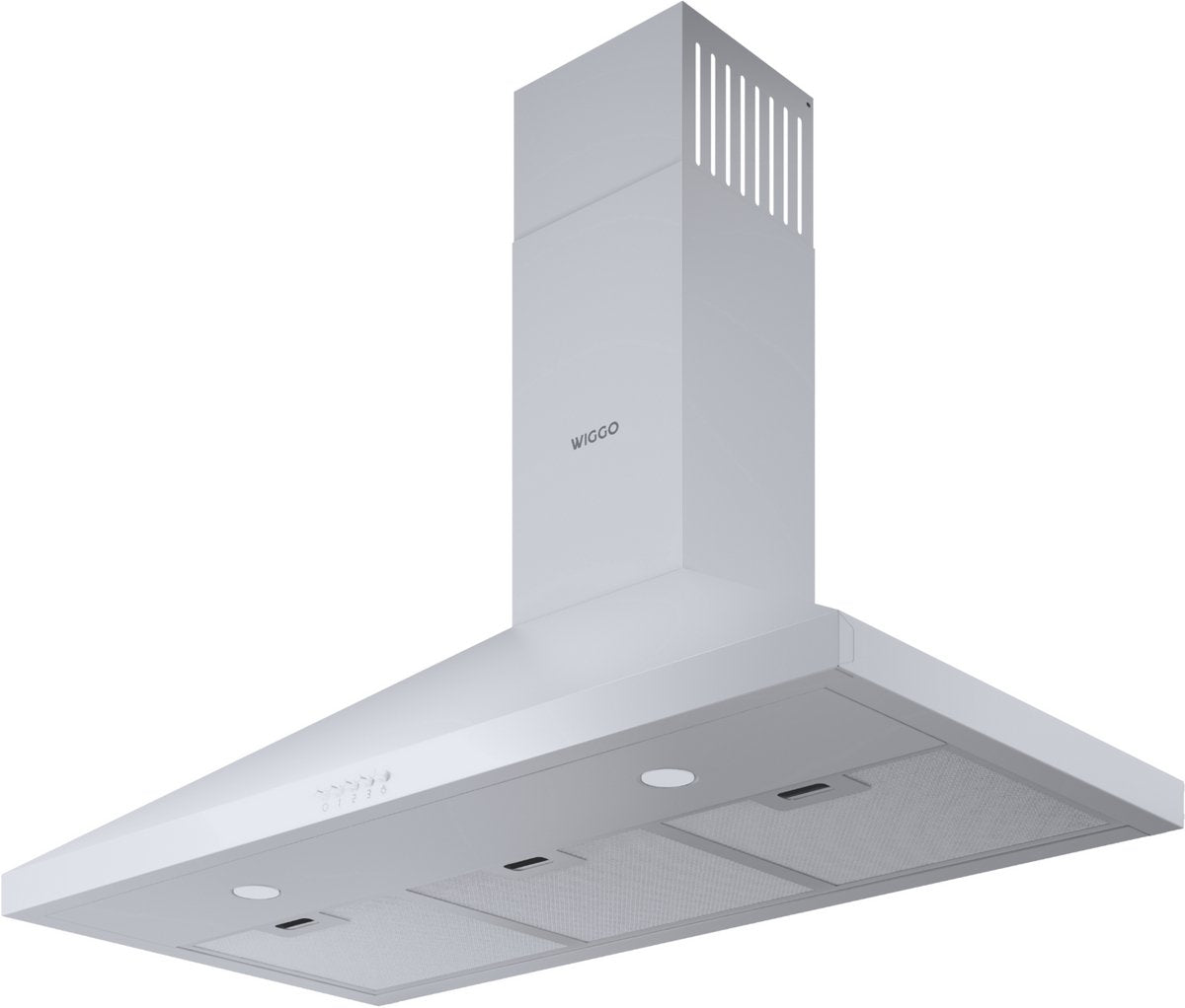 Wiggo WE‑C930P(W) Wandschouw Afzuigkap - 90 cm - Wit