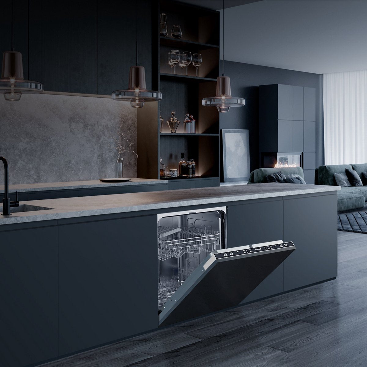 Wiggo WD-B60126E(X) Inbouw Vaatwasser - 60 cm - Roestvrijstaal