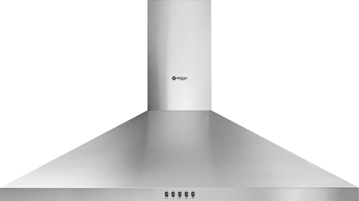 Wiggo WE-E943R(XB) Wandschouw Afzuigkap - 90 cm - Roestvrijstaal