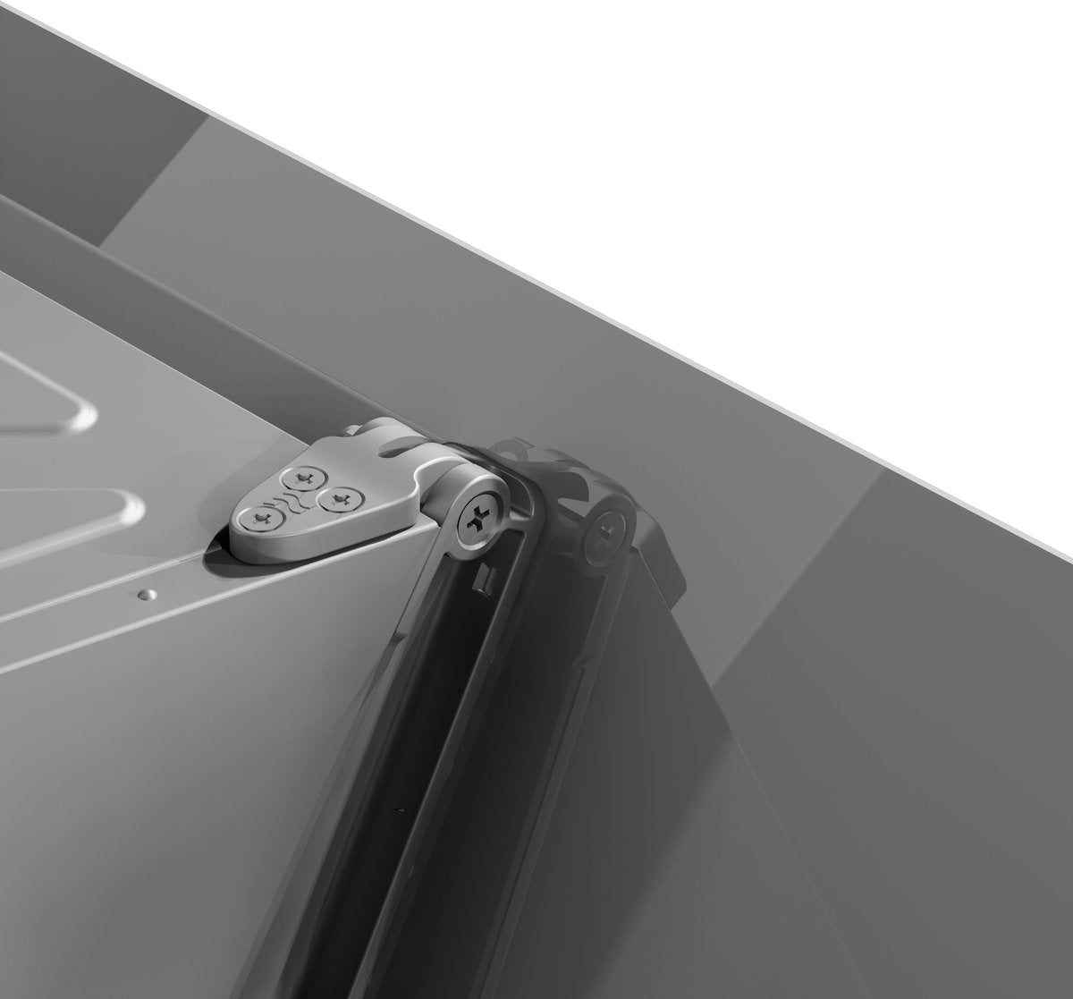 Wiggo WE-D532G(G) – Schuine Afzuigkap 50 cm – Grijs Dubbel Glas – LED Verlichting – Touch Control – 5 jaar garantie