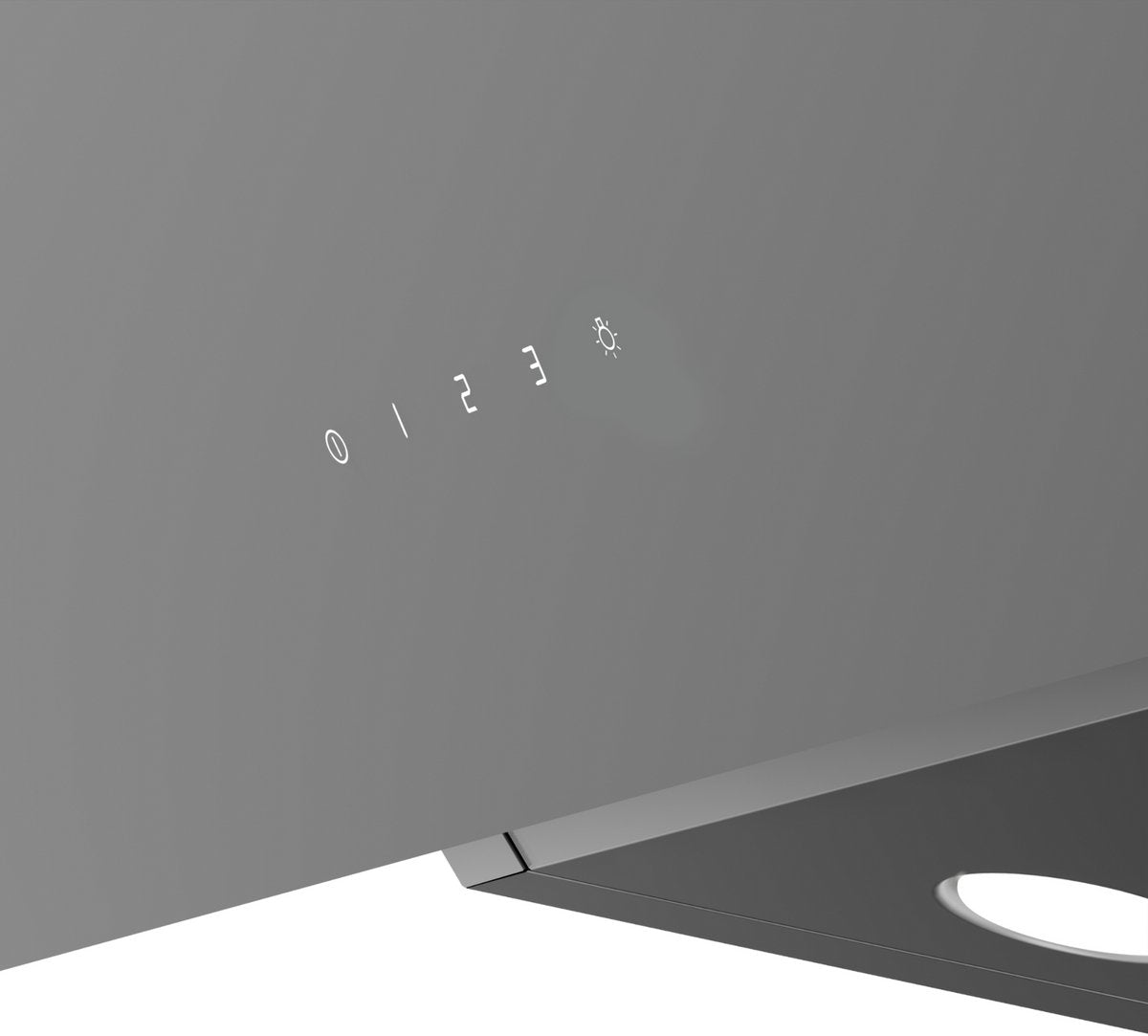 Wiggo WE-D632G(G) – Schuine Afzuigkap 60 cm – Grijs Dubbel Glas – LED Verlichting – Touch Control – 5 jaar garantie