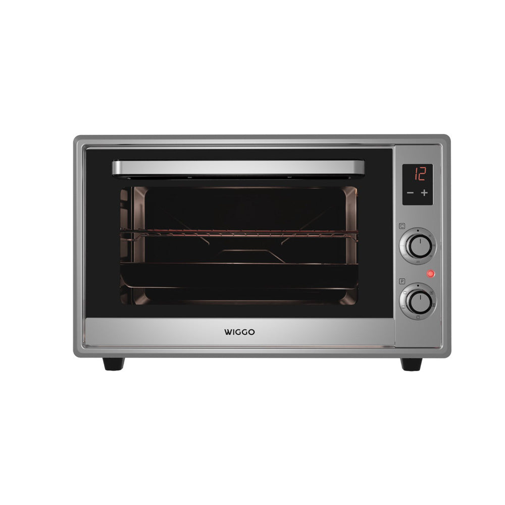 Wiggo WMO-E657(X) - Vrijstaande Mini Oven - Electrisch - 60 CM - 65 liter - 2000 W - 5 Jaar Garantie - Roestvrijstaal