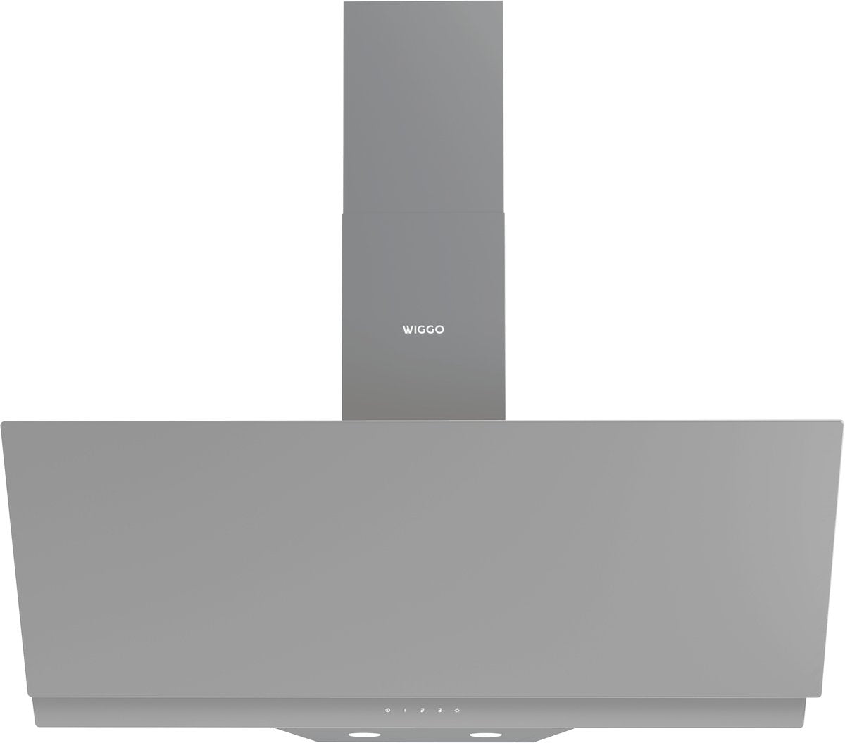 Wiggo WE-D932G(G) Schuine Afzuigkap - 90 cm - Grijs Dubbel Glas