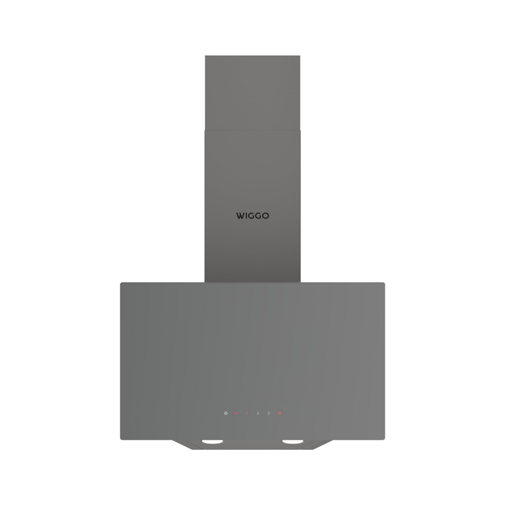Wiggo WE-A531G(G) – Schuine Afzuigkap – 50 cm – Grijs Glas – Energieklasse A – Touch Control – ECO+ Design – 5 Jaar Garantie