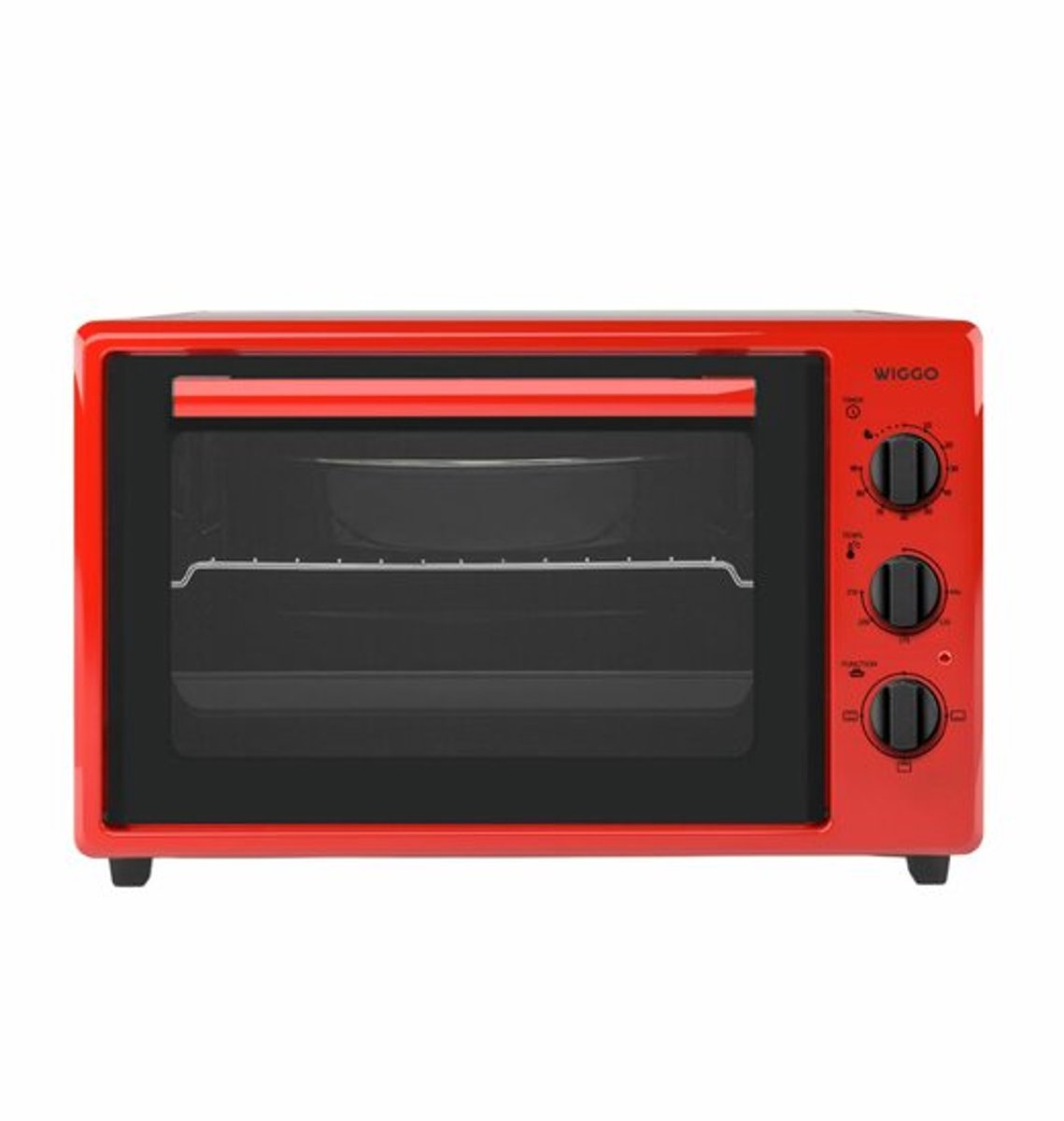 Wiggo WMO-E353(R) Vrijstaande Mini Oven - 35 Liter - Rood