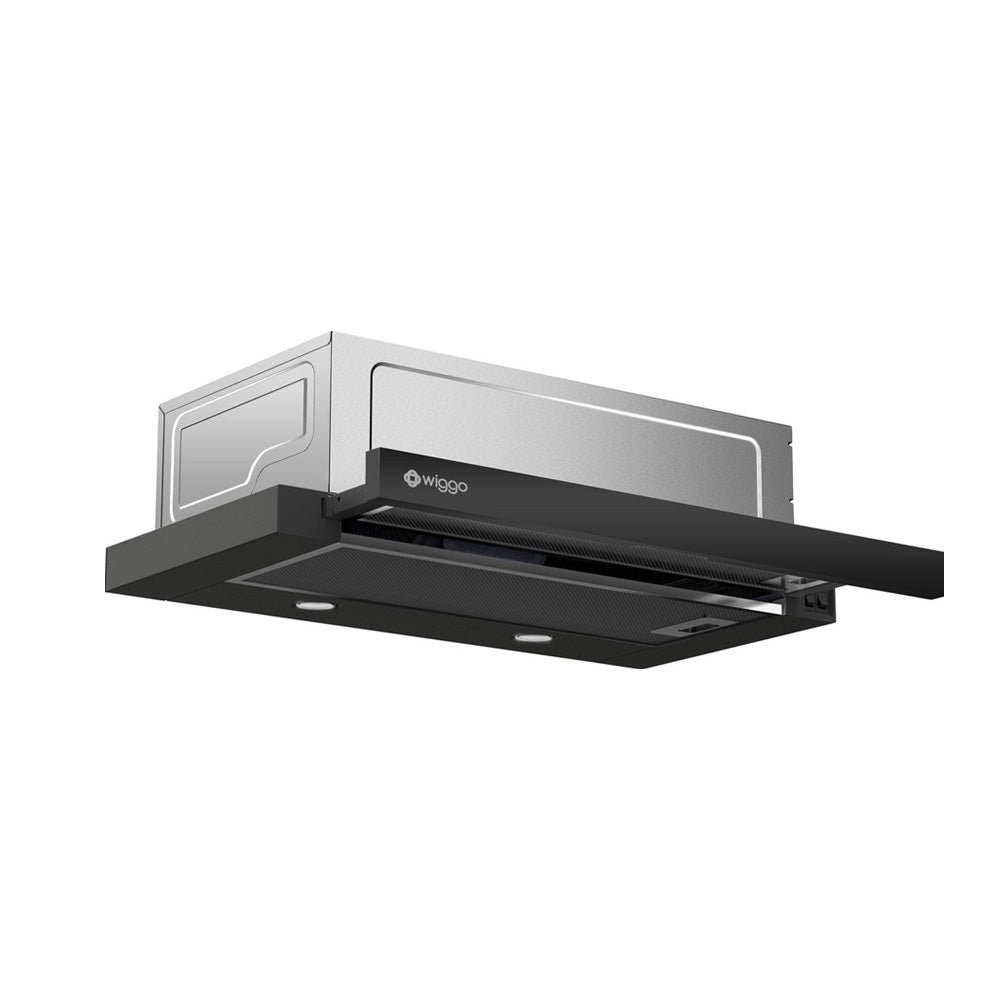 Wiggo WE-E632ER(B) Vlakscherm Afzuigkap - 60 cm - Zwart