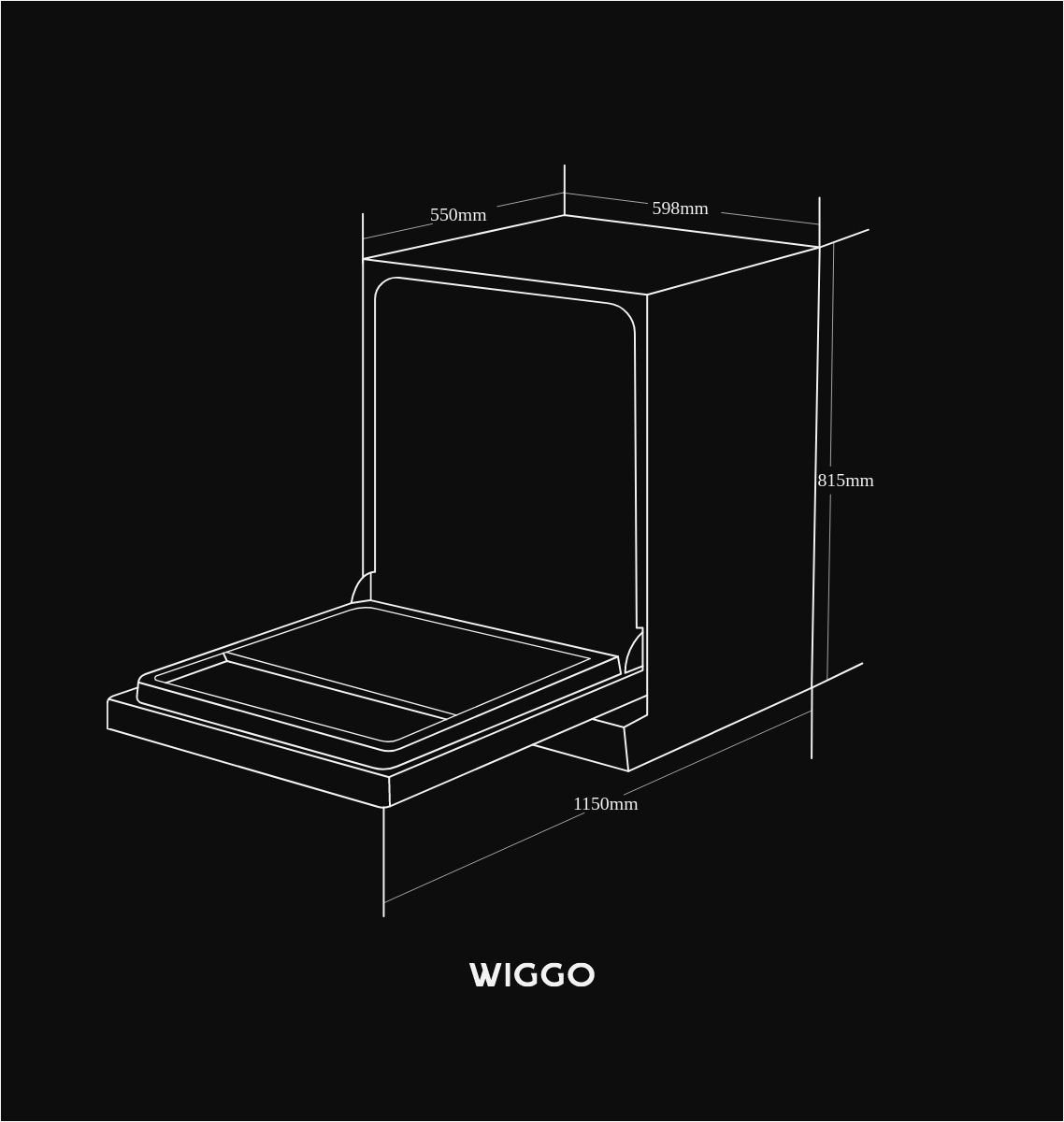Wiggo WD-B6126E(X) - Inbouw vaatwasser - Volledig Geïntegreerde - 60 cm - 12 Couverts - 6 Wasprogramma's - 5 Jaar Garantie - Roestvrijstaal