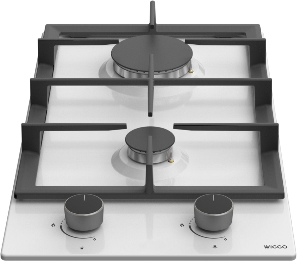Wiggo WH-G332RD(W)-2 Inbouw Gaskookplaat - 30 cm - Wit, met krachtige wokbrander en stijlvol ontwerp.