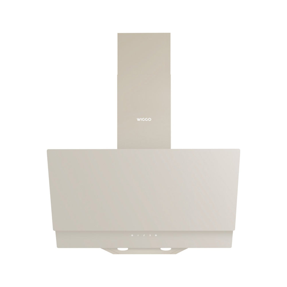 Wiggo WE-D632G(C) Schuine Afzuigkap - 60 cm - Creme Dubbel Glas