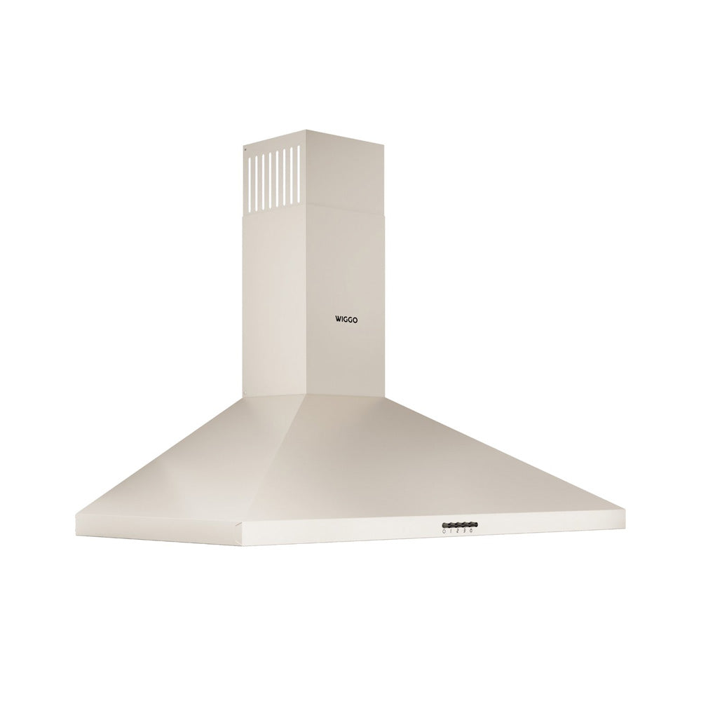 Wiggo WE-A930P(C) Wandschouw Afzuigkap - 90 cm - Creme