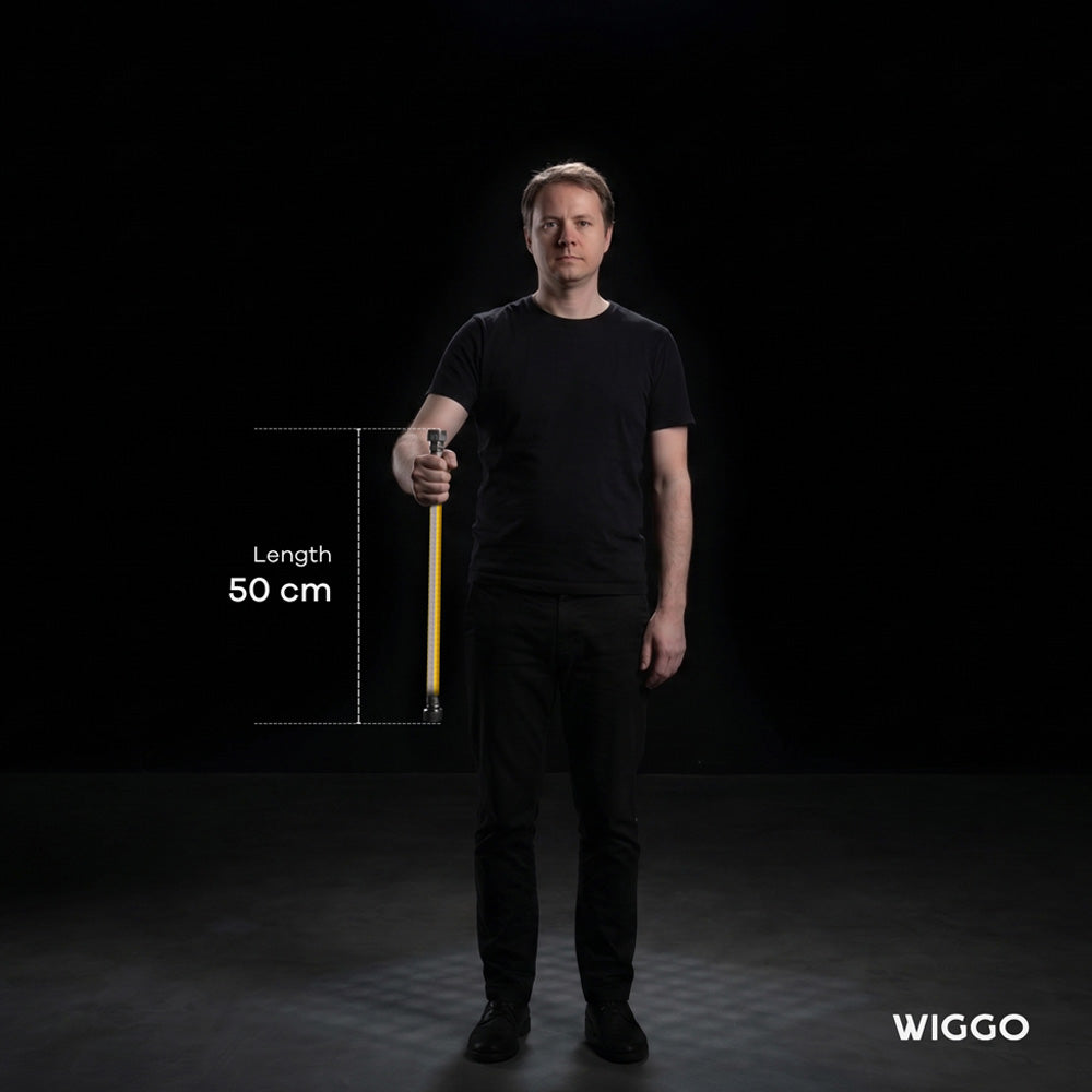 Tuyau à gaz Wiggo W Super 50 - 50 cm - Jaune