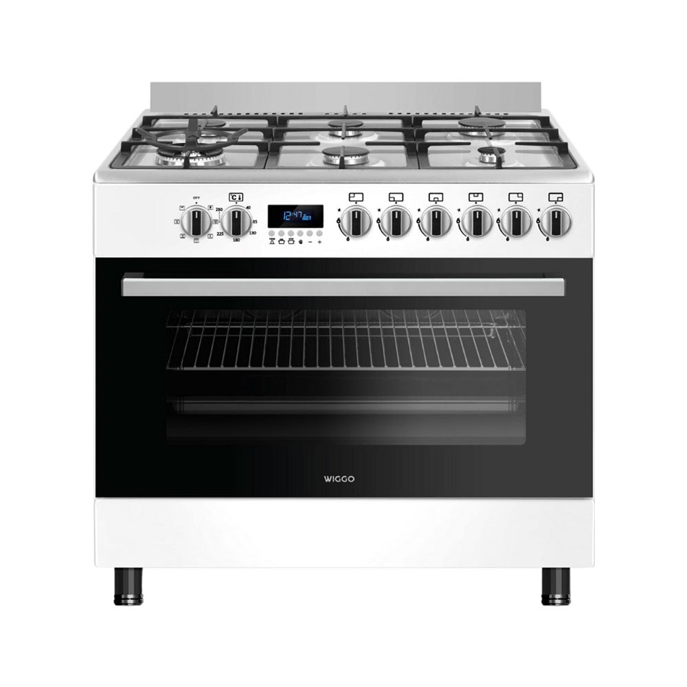 Poêle à gaz autoportant Wiggo WO-E969R(WX) - 90 cm - Blanc