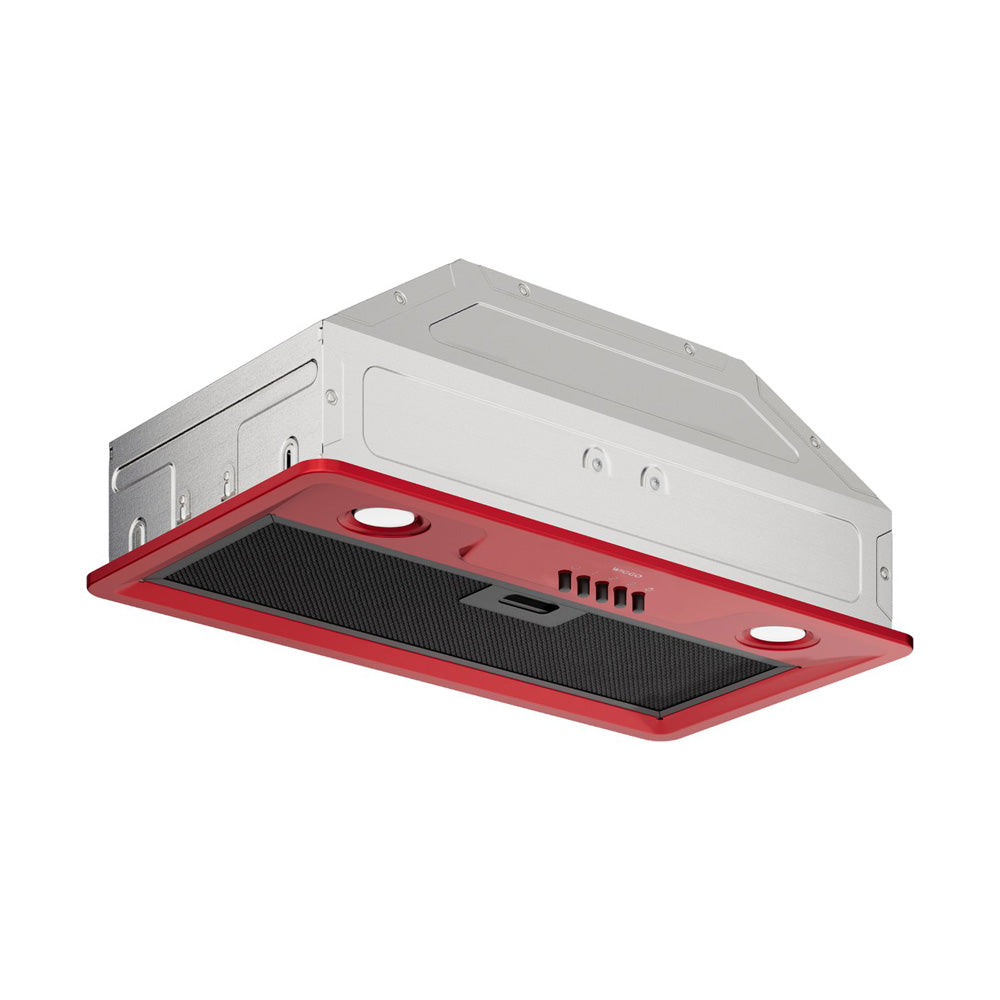 Wiggo WE-E573R(RB) - Inbouw Afzuigkap - 60 cm - Rood
