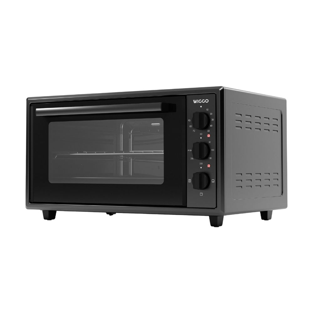Wiggo WMO-E456(B) - Vrijstaande Mini Oven - Electrisch - 60 CM - 45 liter - 2000 W - 5 Jaar Garantie - Zwart