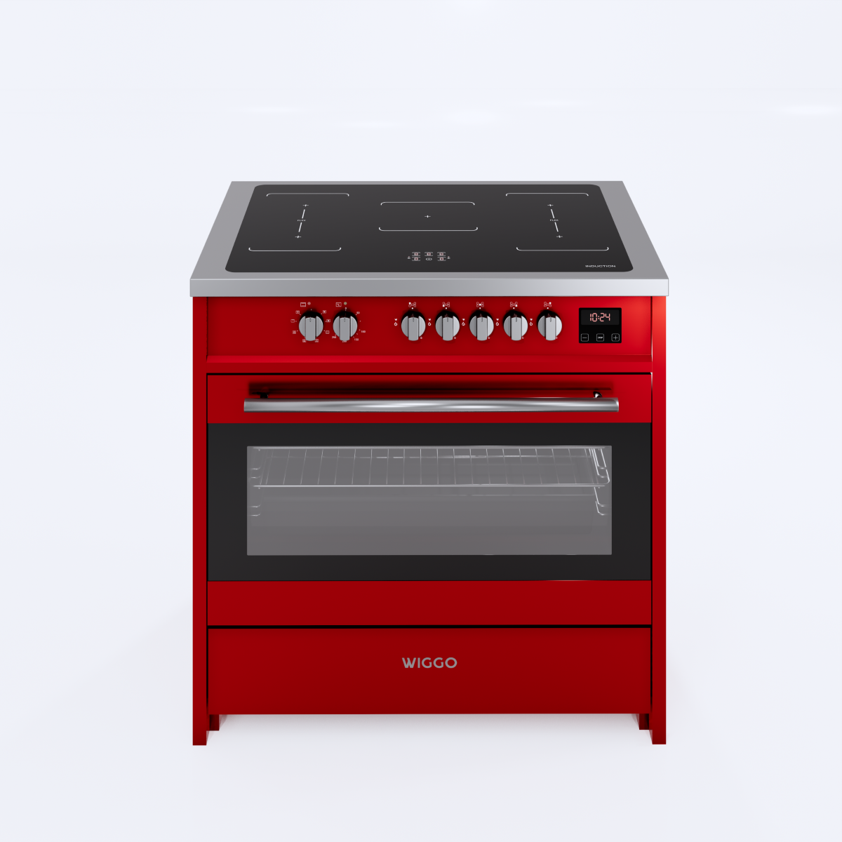 Plaque à induction Wiggo WIO-E921A(RX) - 90 cm - Rouge