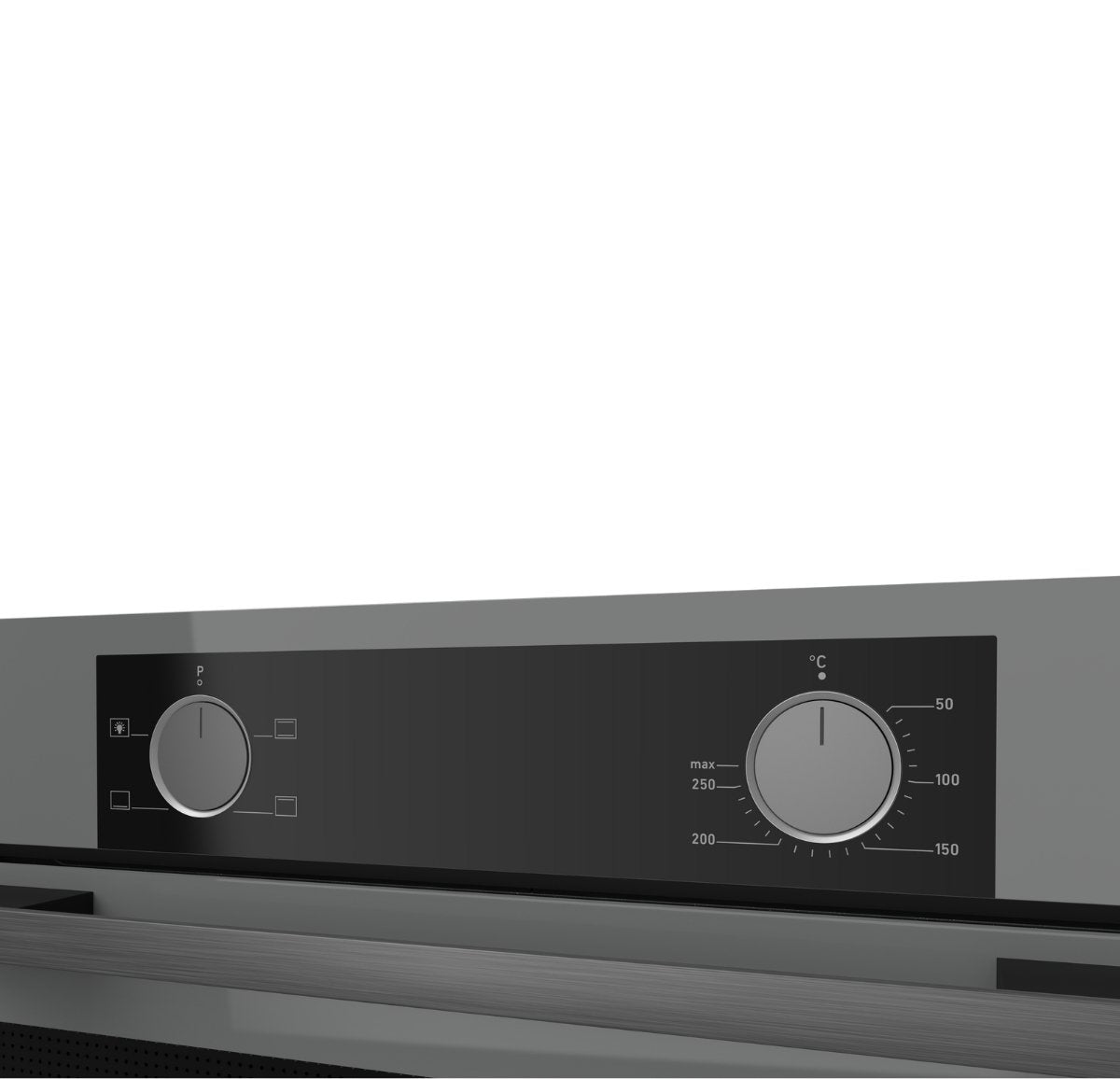Ferre XE61CPR - Inbouw oven - Conventioneel - Eco stand - 78 liter - 60 cm hoog - Tot 250 graden - Puur grijs glas