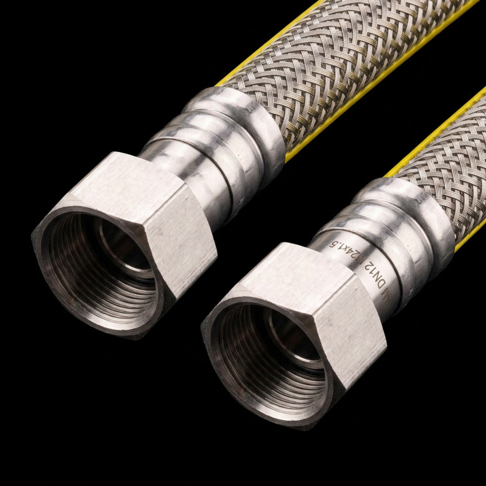 Tuyau à gaz Wiggo W Super 100 - 100 cm - Jaune