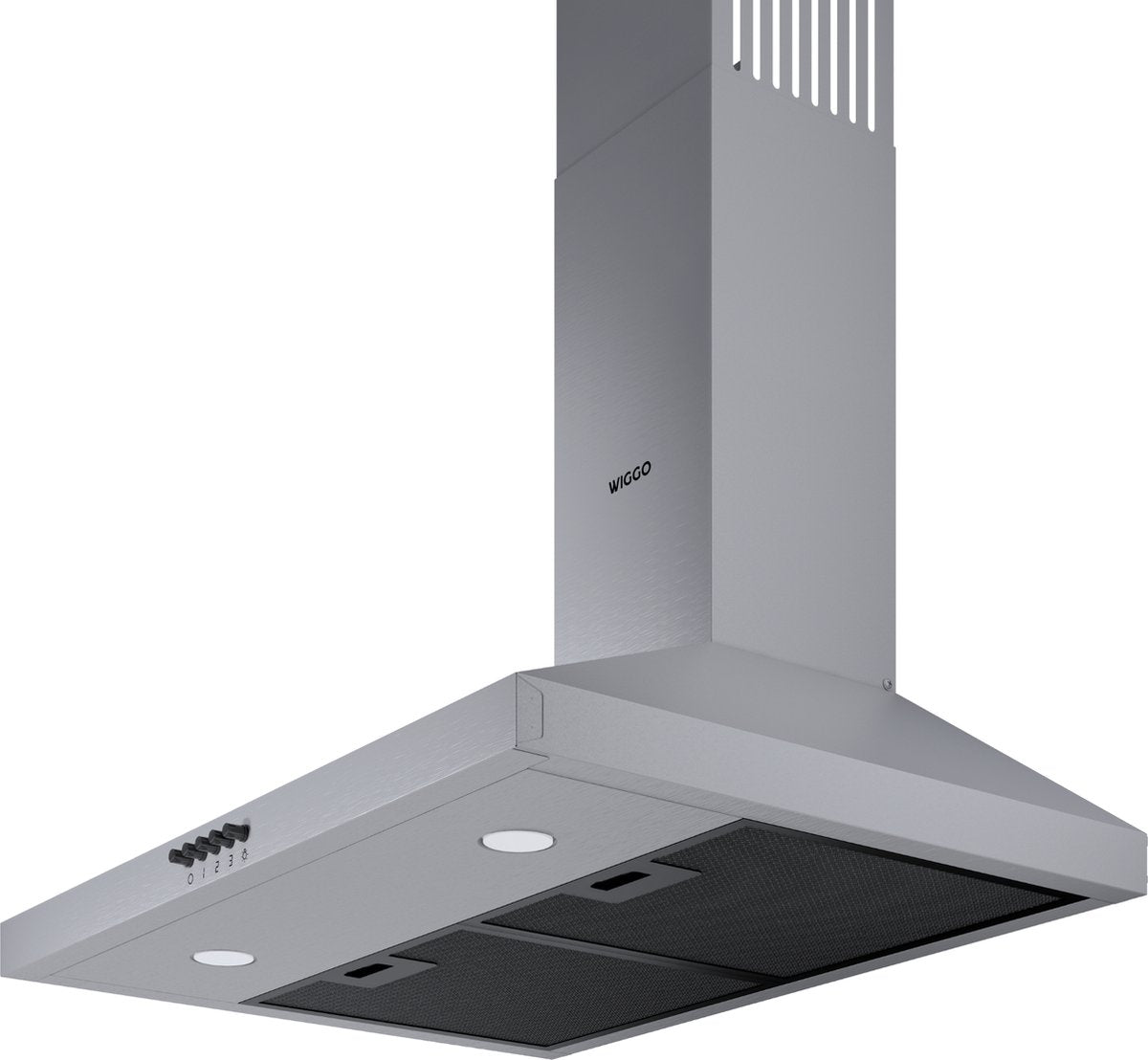 Wiggo WE-A630P(X) Wandschouw Afzuigkap - 60 cm - Roestvrijstaal