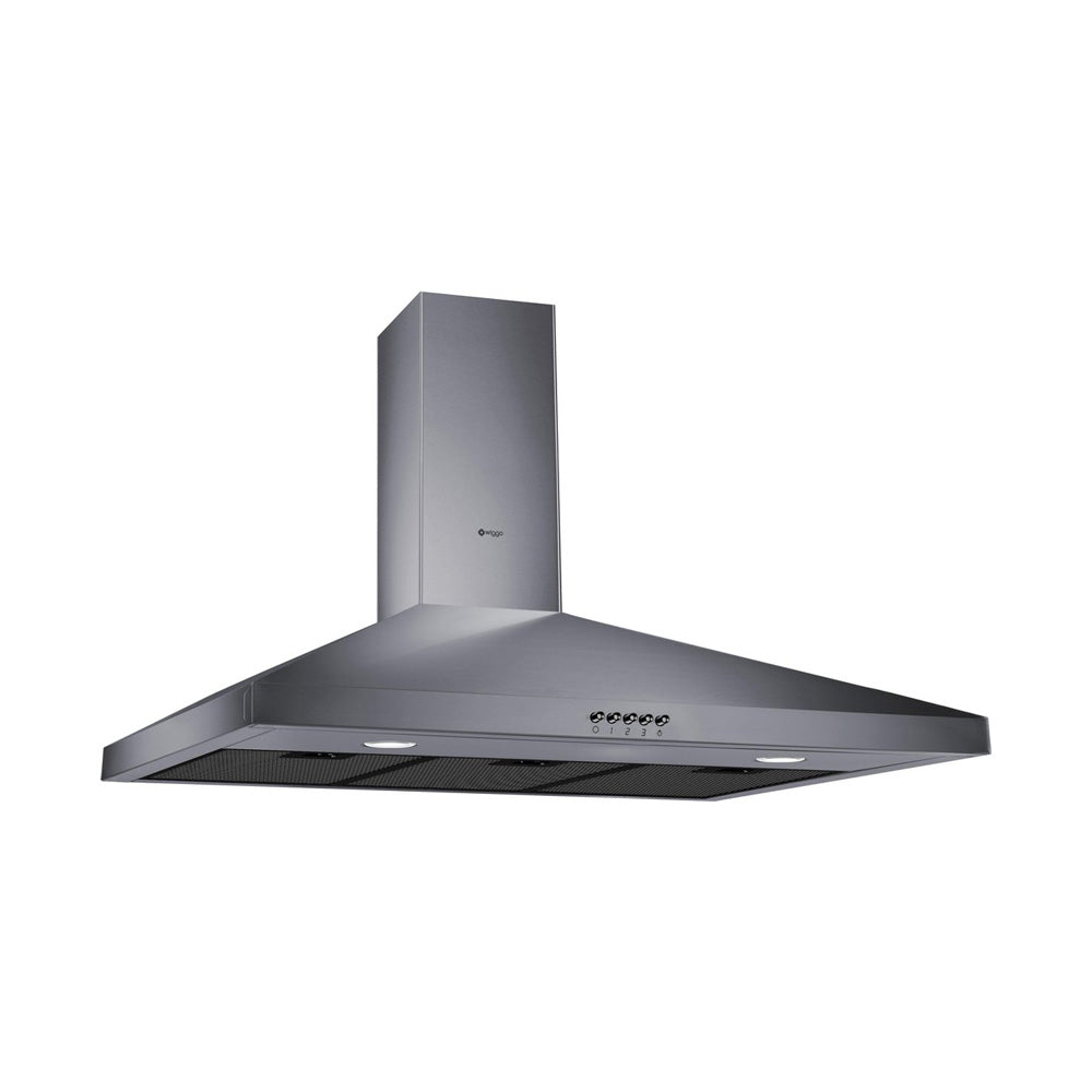 Wiggo WE-E943R(GB) Wandschouw Afzuigkap - 90 cm - Grijs