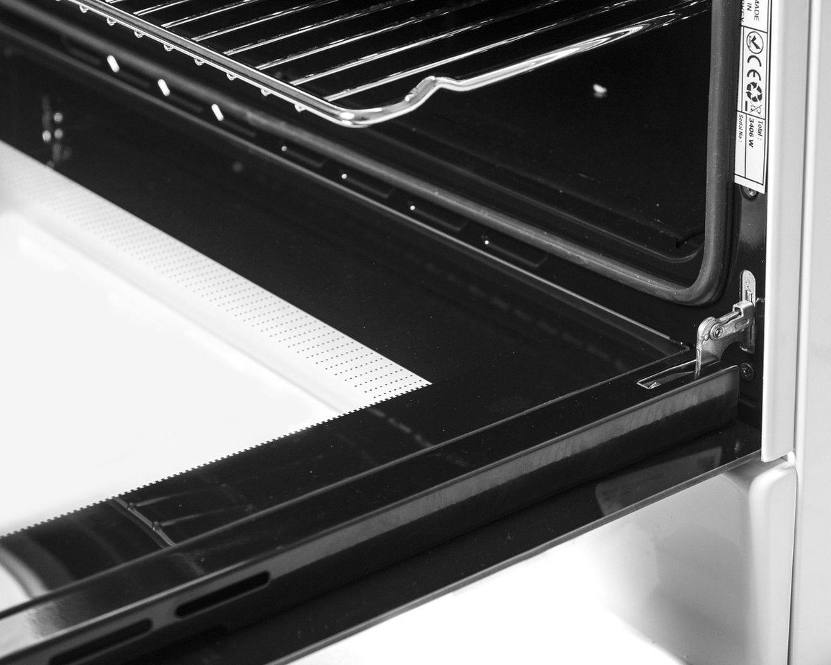 Wiggo - WO-E909R(RX) - Vrijstaand - Gasfornuis - 90 cm - 110 Liter - 5 pitten - Energieklasse B - 5 jaar garantie - Rood Rvs