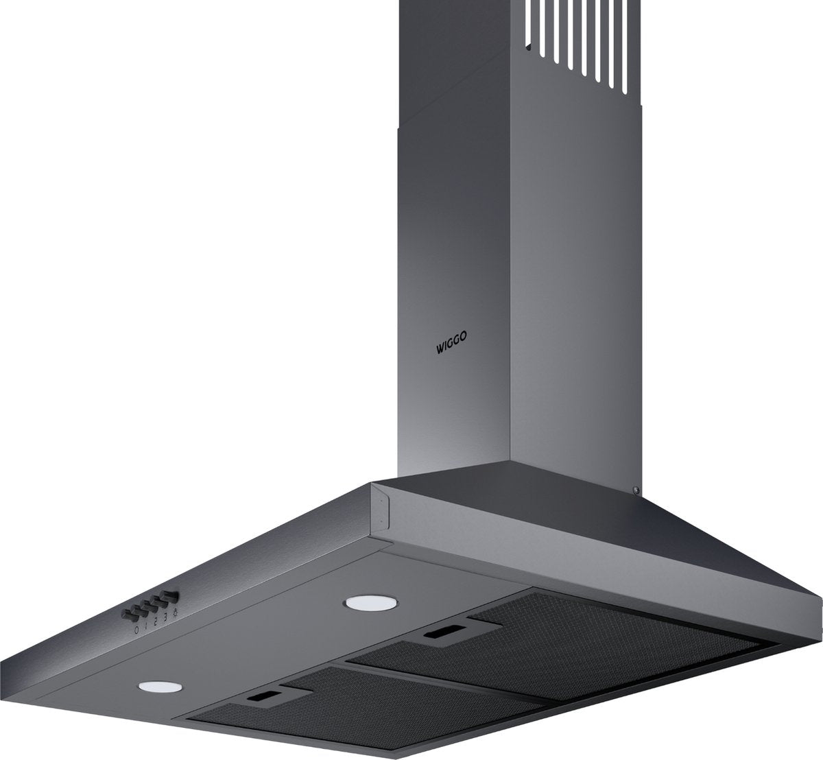 Wiggo WE-A630P(G) Wandschouw Afzuigkap - 60 cm - Grijs