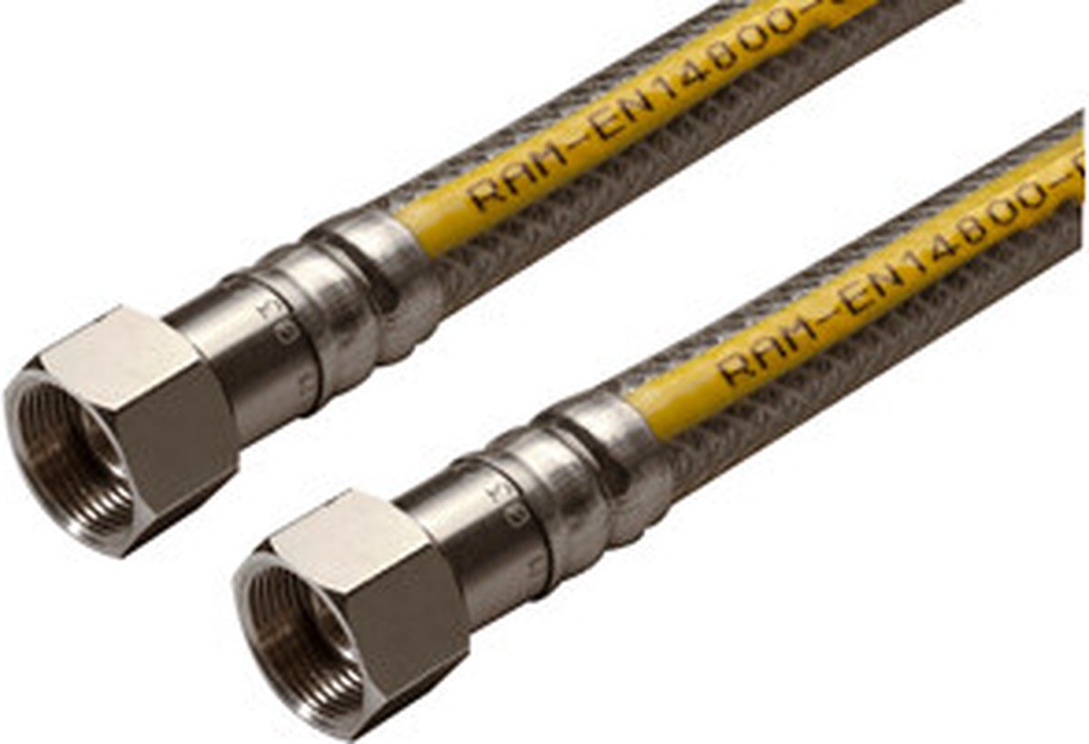 Raminex 730000 Gasslang 50cm RVS-flex-pvc