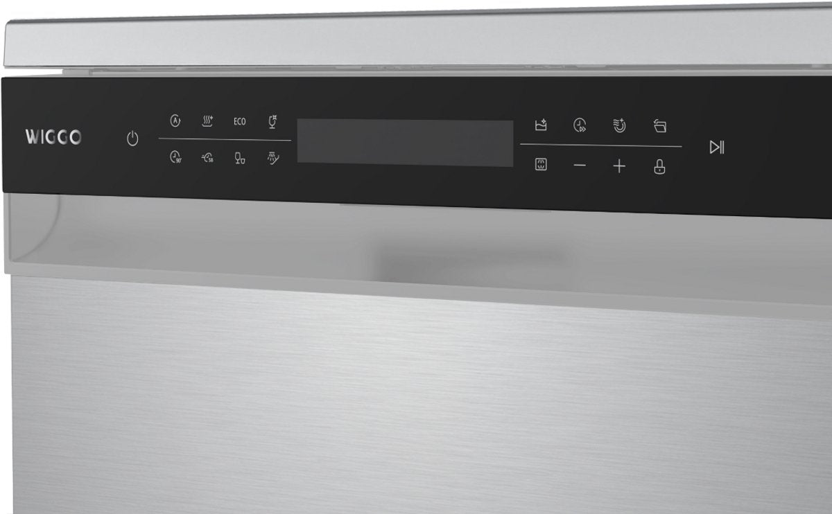 Wiggo WD-F6148B(X) - Vrijstaande Vaatwasser - 60cm - 14 Couverts - 6 wasprogramma's - Energielabel B - 5 jaar garantie - Roestvrijstaal