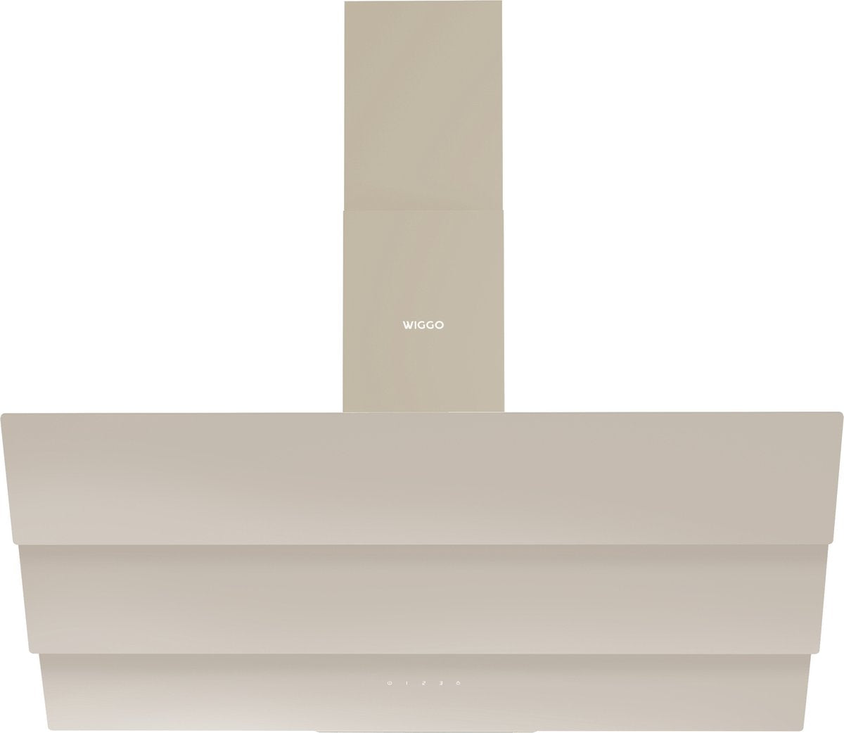 Hotte aspirante inclinée Wiggo WE-B943G(C) - 90 cm - Crème