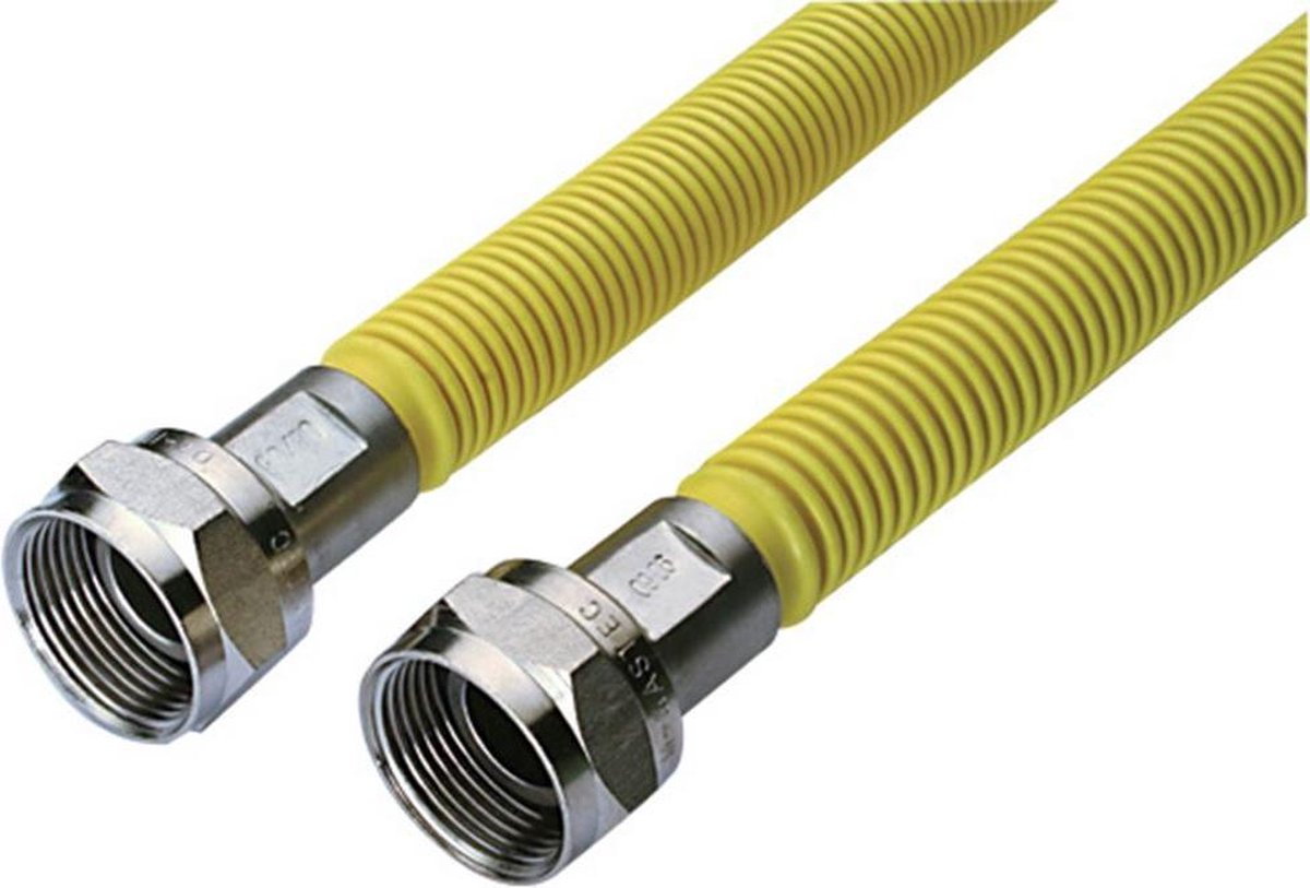 Basic EcoFlex 80cm Gasslang - 120 cm - Geel