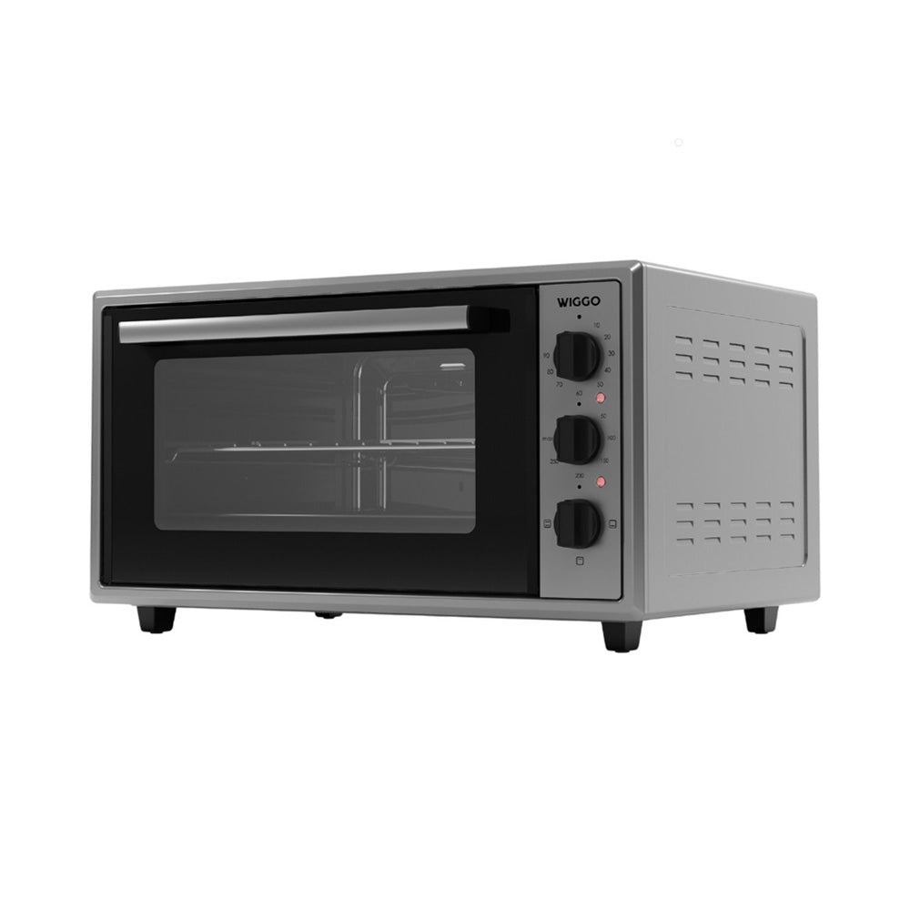 Wiggo WMO-E456(X) - Vrijstaande Mini Oven - Electrisch - 60 CM - 45 liter - 2000 W - 5 Jaar Garantie - Roestvrijstaal