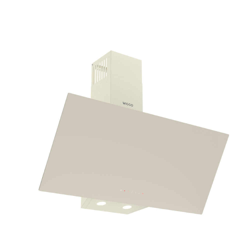 Wiggo WE-A941G(C) Schuine Afzuigkap - 90 cm - Creme