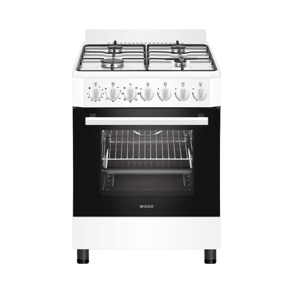 Wiggo WO-E605R(WW) Vrijstaande Gasfornuis - 60 cm - Wit