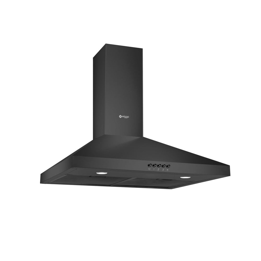 Wiggo WE-E543R(BB) Wandschouw Afzuigkap - 50 cm - Zwart