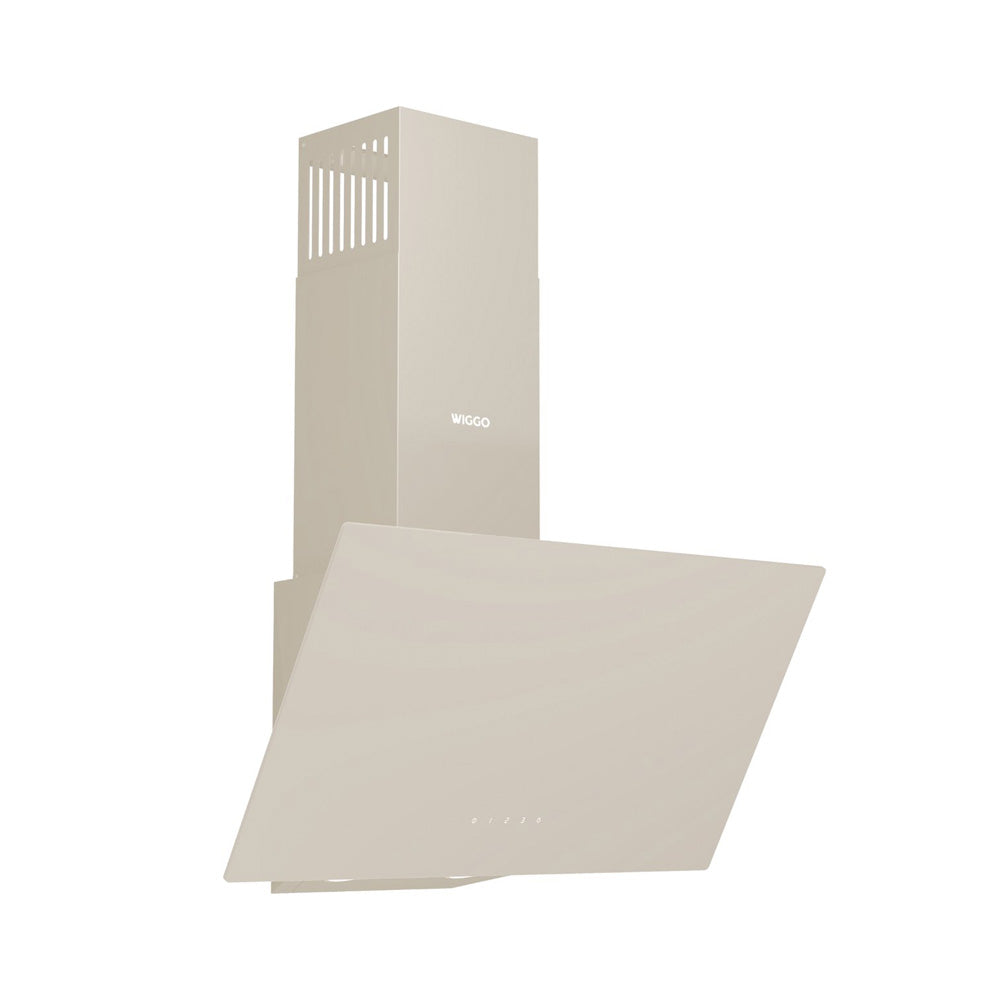 Hotte aspirante inclinée Wiggo WE-A641G(C) - 60 cm - Crème