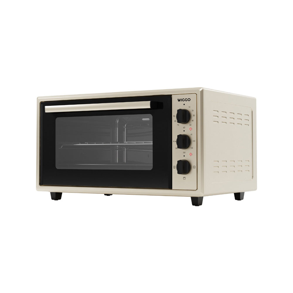 Wiggo WMO-E456(C) - Vrijstaande Mini Oven - Electrisch - 60 CM - 45 liter - 2000 W - 5 Jaar Garantie - Creme