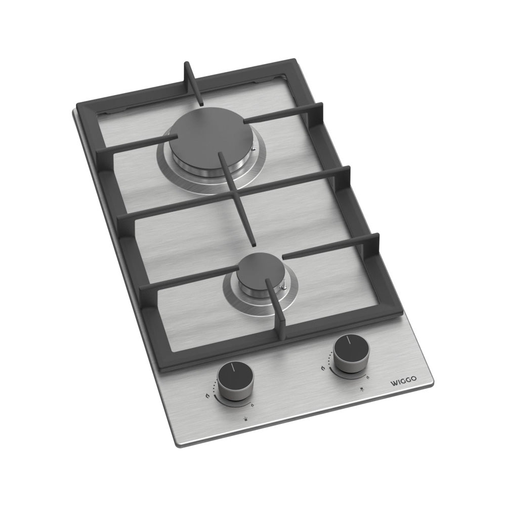 Wiggo WH-G332RD(X)-2 Inbouw Gaskookplaat - 30 cm - Roestvrijstaal