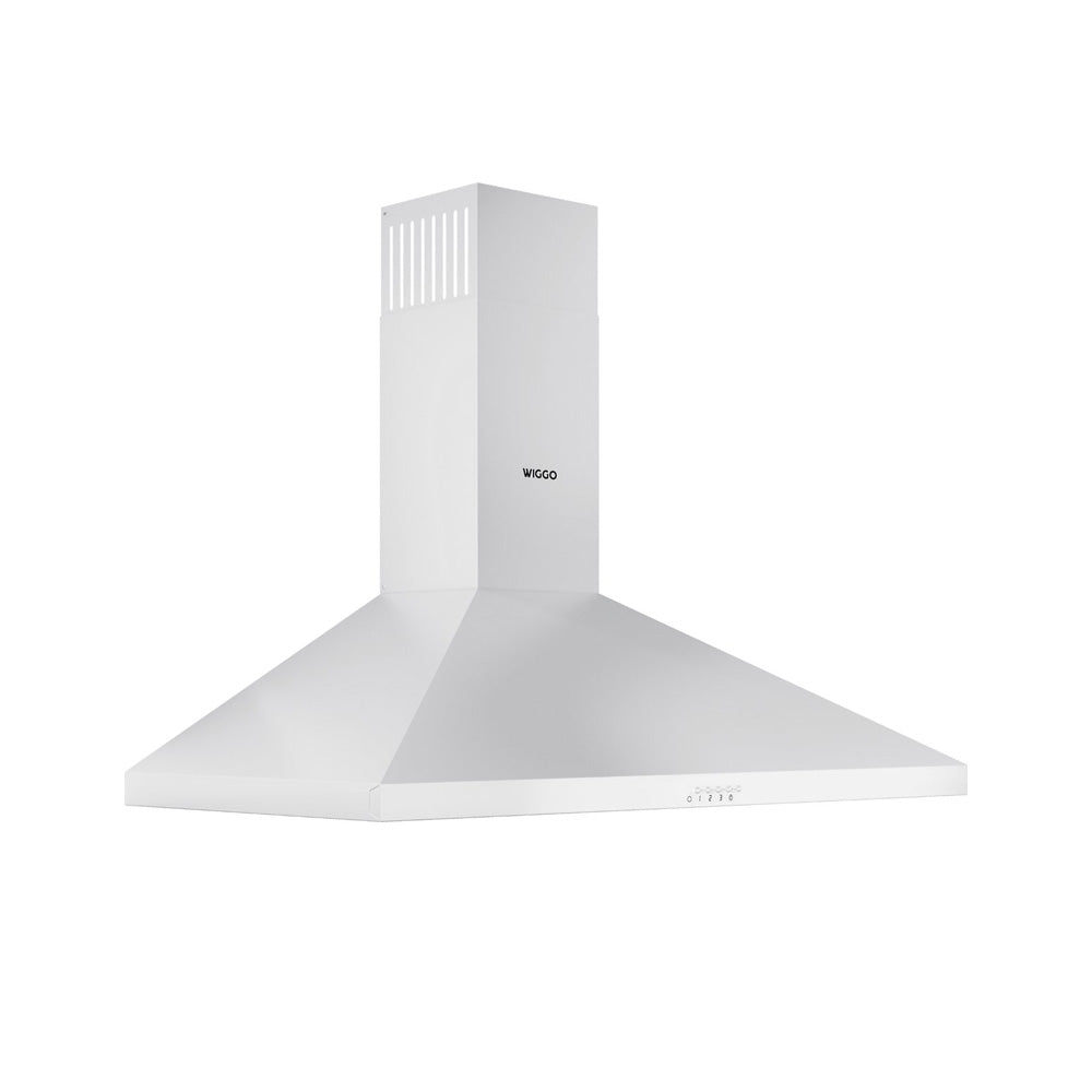 Wiggo WE-A930P(W) – Wandschouw Afzuigkap 90 cm – Wit – 680 m³/h – LED Verlichting – Energieklasse A – 5 jaar garantie