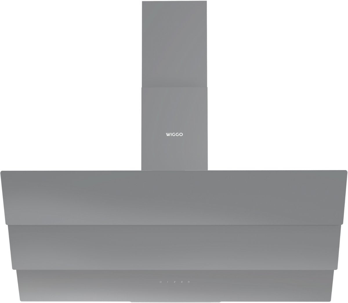Hotte aspirante inclinée Wiggo WE-D933G(G) - 90 cm - Gris triple vitrage