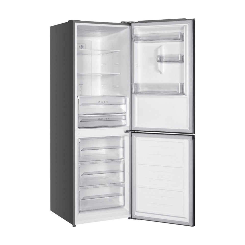 Réfrigérateur-congélateur pose libre Wiggo WR-CD18NFB(X) - 60 cm - Acier inoxydable