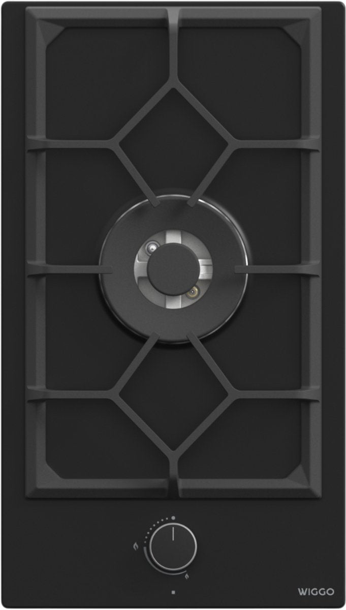 Wiggo WH-G331RD(B) Inbouw Gaskookplaat - 30 cm - Zwart