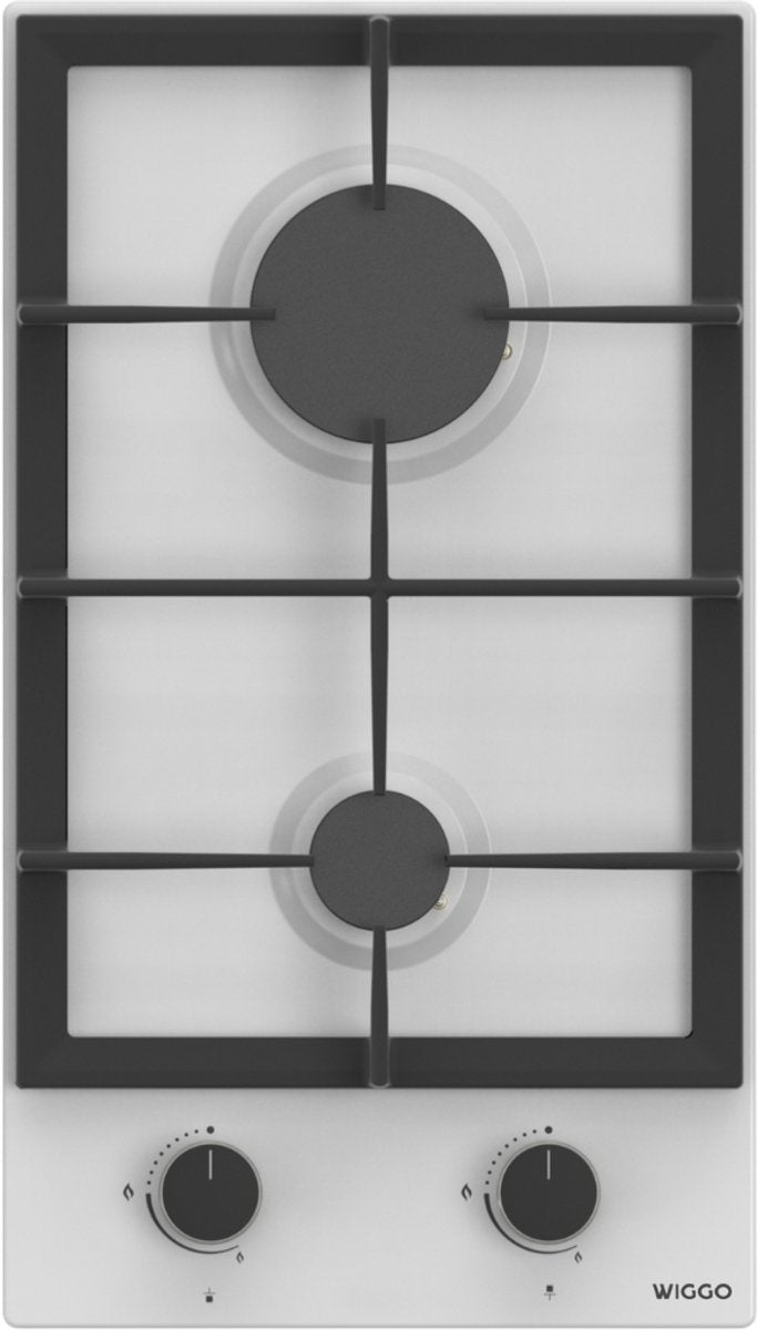 Wiggo WH-G332RD(W) Inbouw Gaskookplaat - 30 cm - Wit