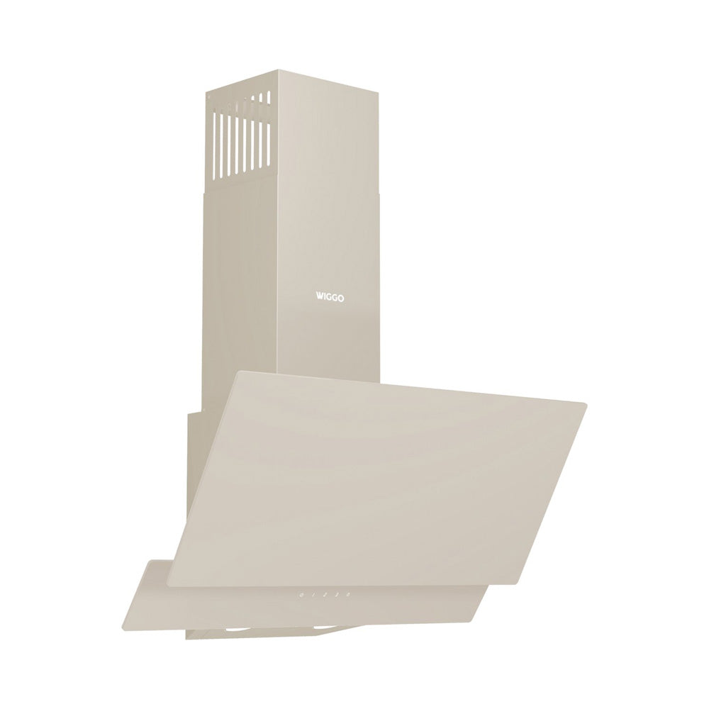 Hotte aspirante inclinée Wiggo WE-A642G(C) - 60 cm - Crème