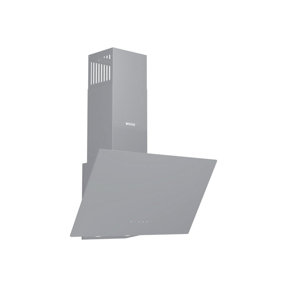 Wiggo WE-A941G(G)- Schuine Afzuigkap - 90cm - 650m³/h - LED - klasse A - 5 jaar garantie - Grijs Glas
