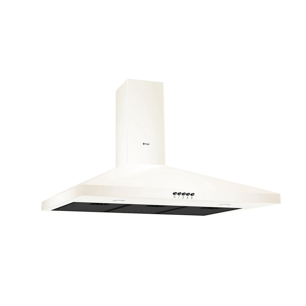 Wiggo WE-E943R(CB) Wandschouw Afzuigkap - 90 cm - Creme